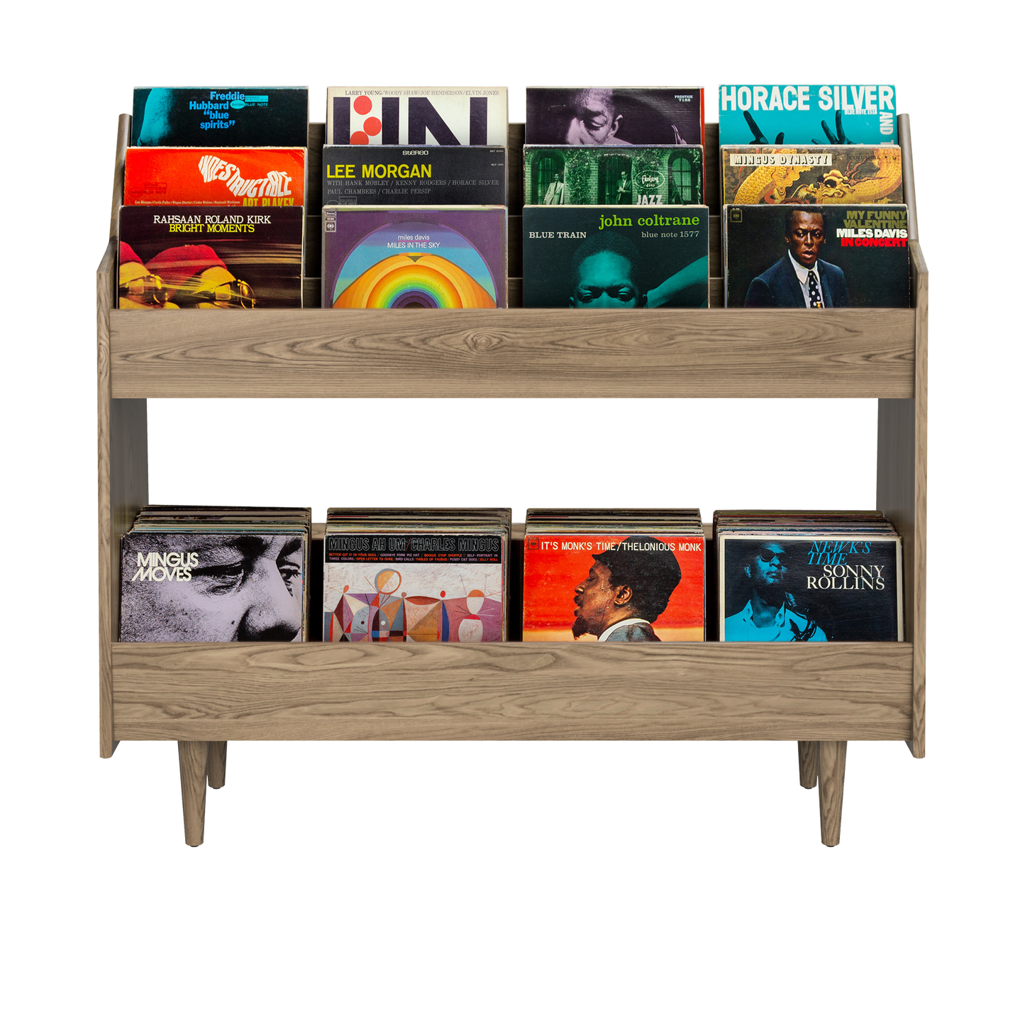 Luxe 4-Bay Record Stand - Ready to Ship